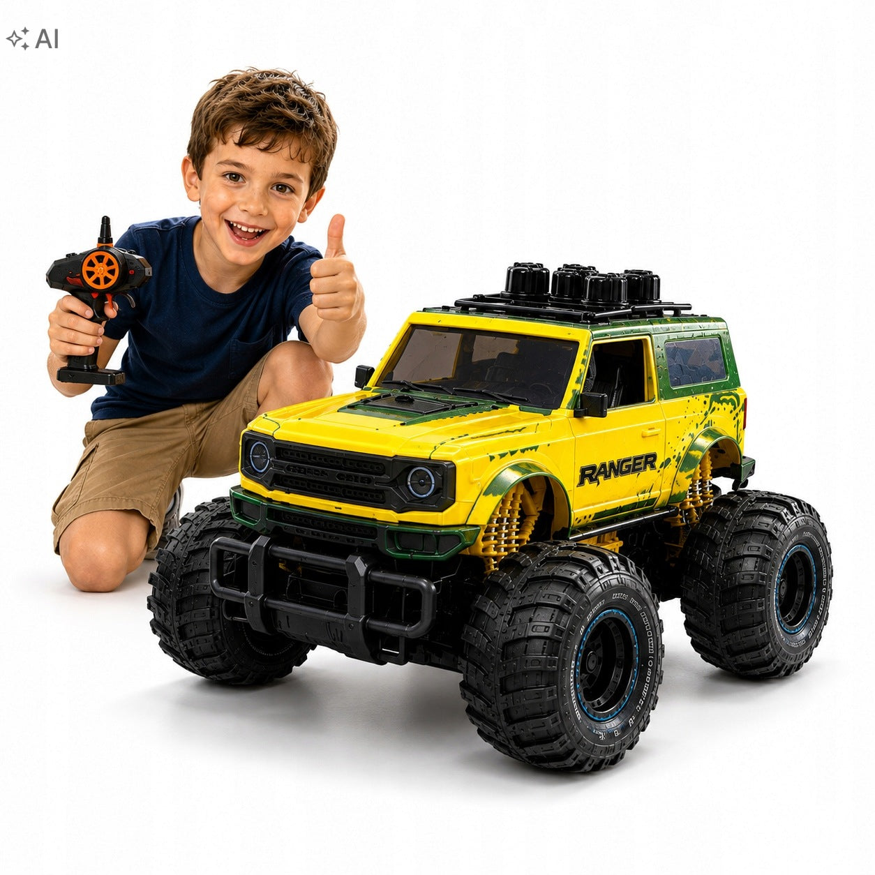 Car remote controlled off-road auto RC battery waterproof 8+