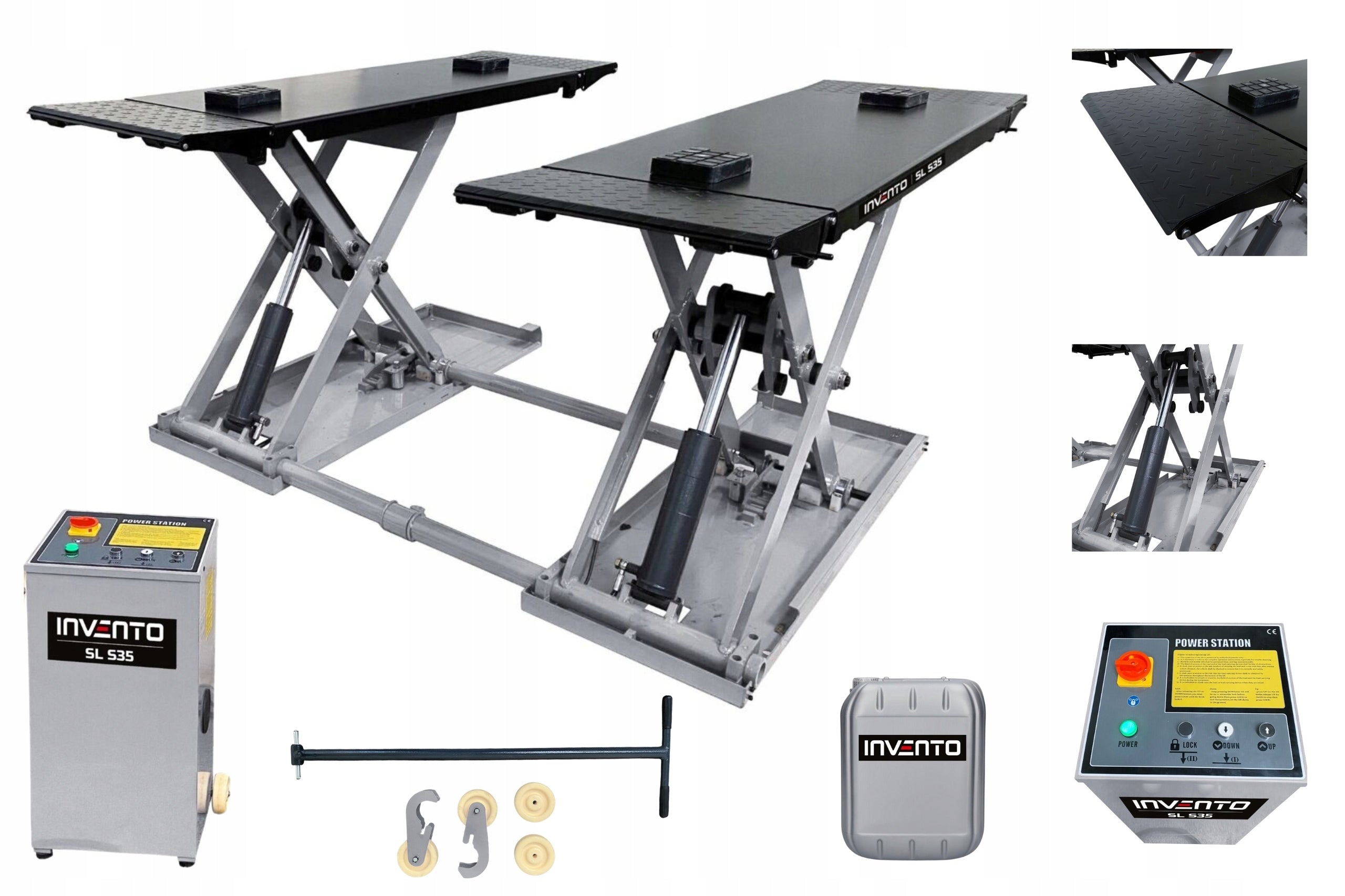 Car scissor lift for wide vehicles INVENTO SL S35 3,5T Manufacturer code INVSLS35