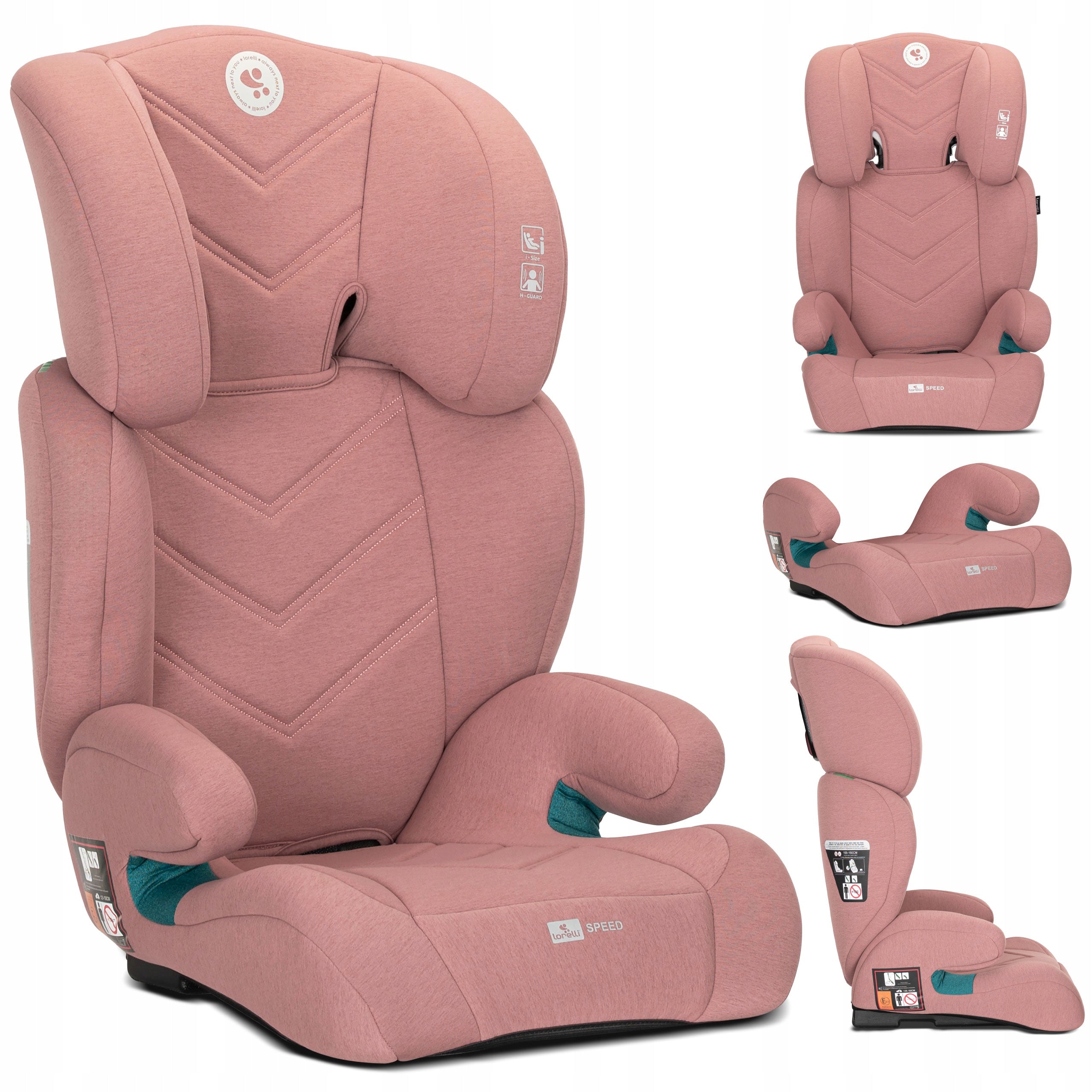 Car seat 100-150cm ISIZE Lorelli Speed pink + 