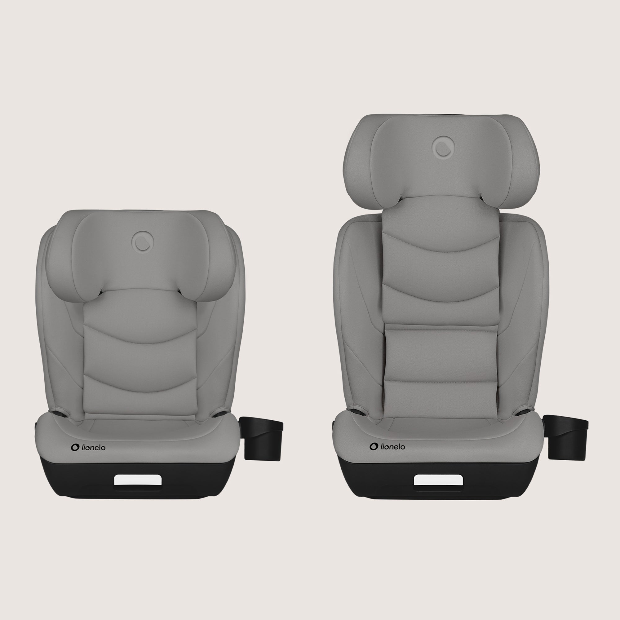 Car seat 15-36 ISOFIX i-Size adjustable 100-150 cm LIONELO NEAL Manufacturer code LO-NEAL I-SIZE GREY CONCRETE