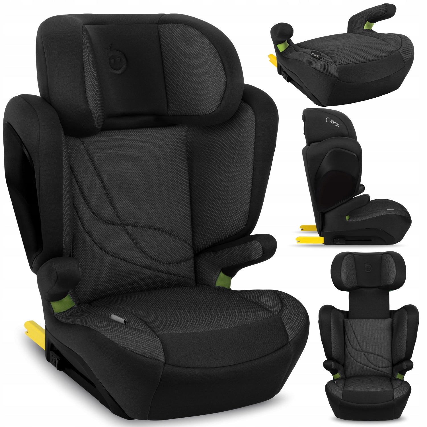 Car seat 15-36 kg (100-150 cm) MoMi MEI black - i-Size ISOFIX