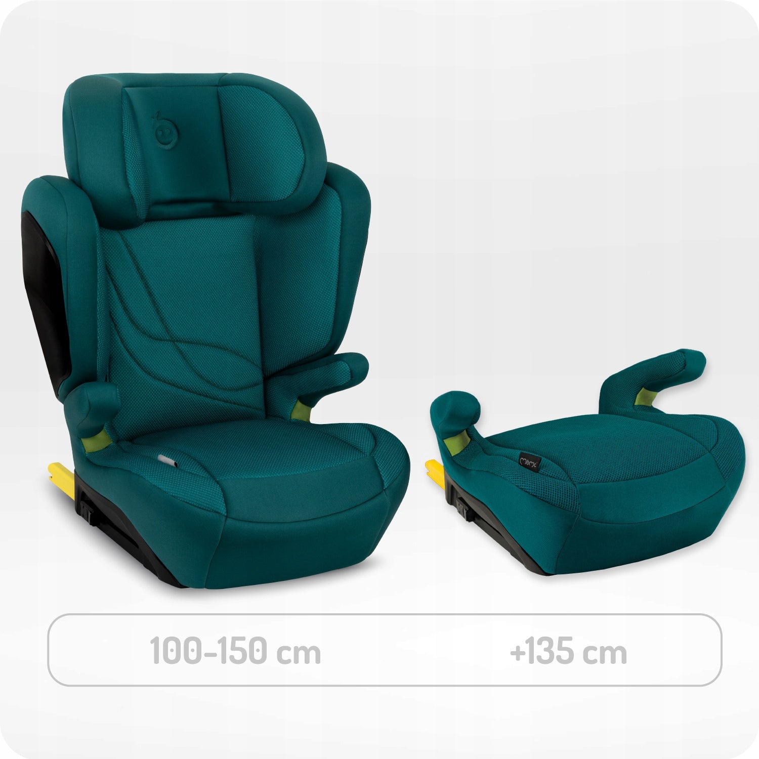 Car seat 15-36 kg (100-150 cm) MoMi MEI green - i-Size ISOFIX Packaging status original