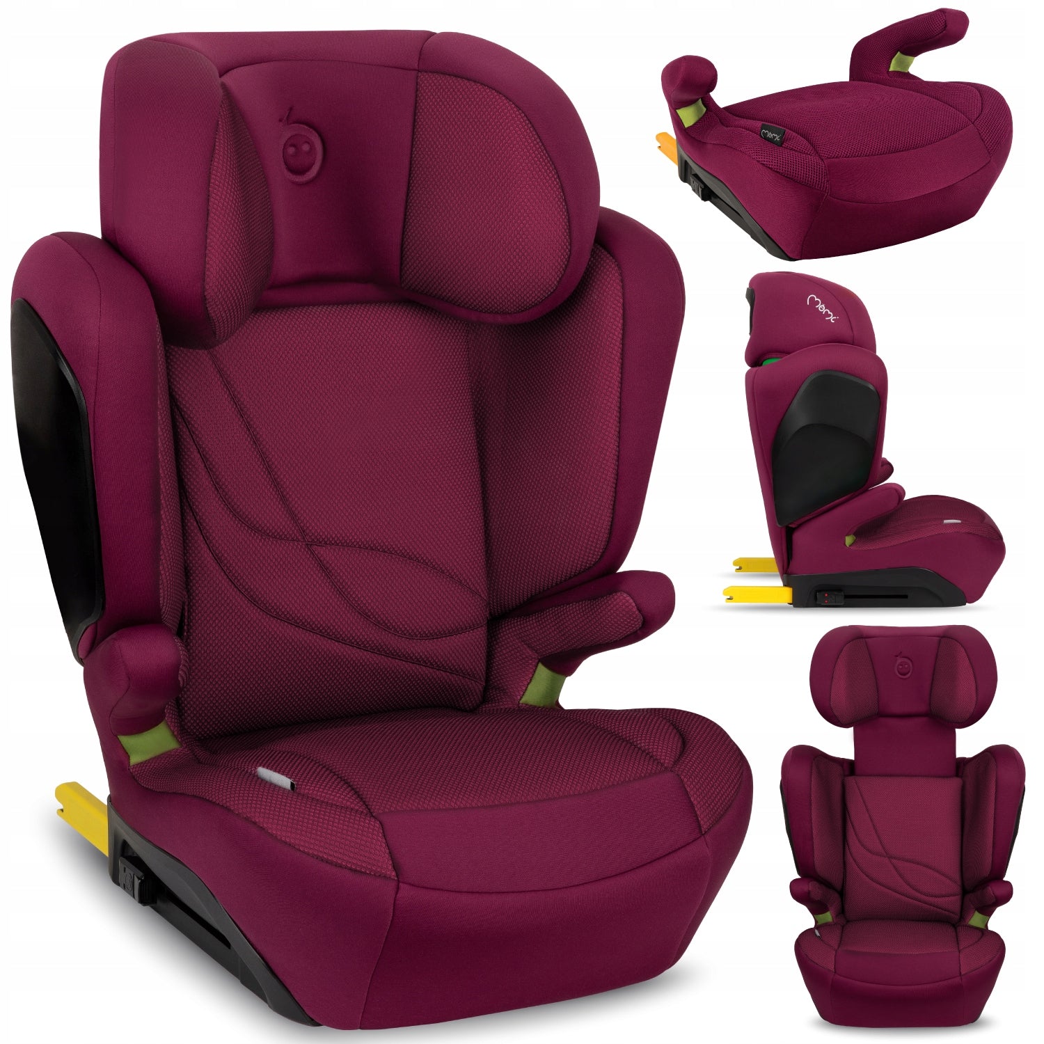 Car seat 15-36 kg (100-150 cm) MoMi MEI red - i-Size ISOFIX