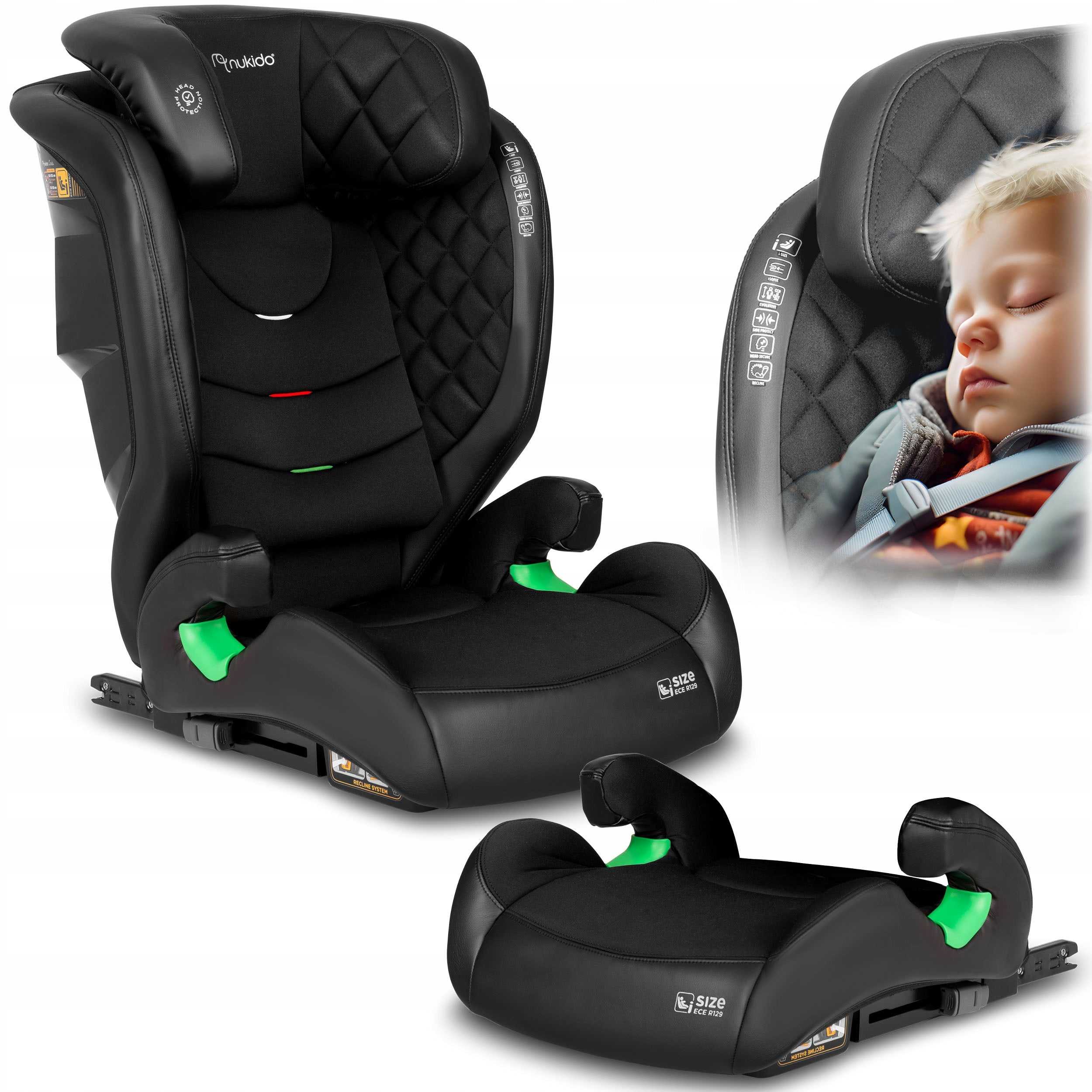 Car seat 15-36KG ISOFIX NUKIDO Louis I-SIZE adjustable