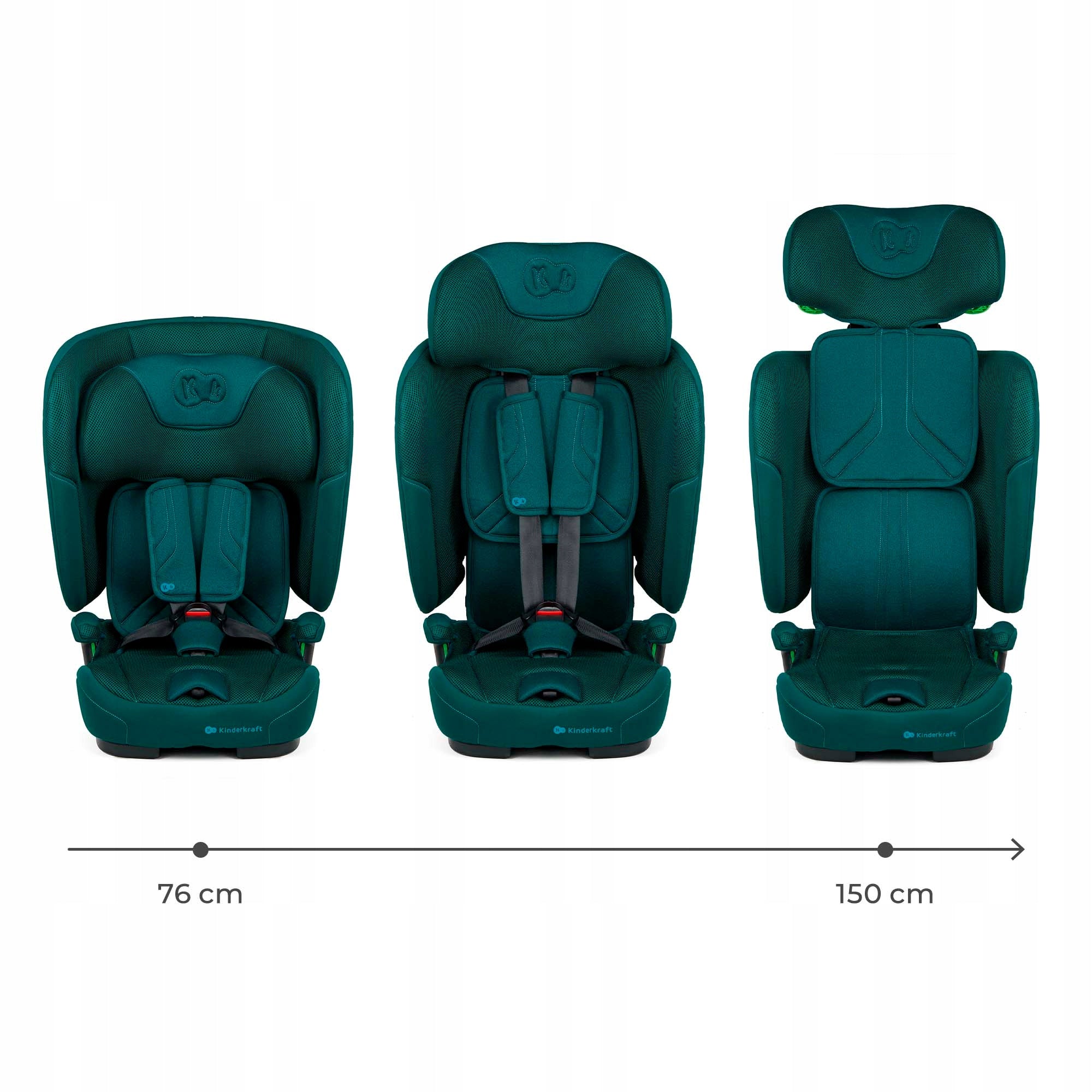 Car seat 76-150cm 9-36kg i-Size ISOFIX Kinderkraft FIX2GO Packaging status original