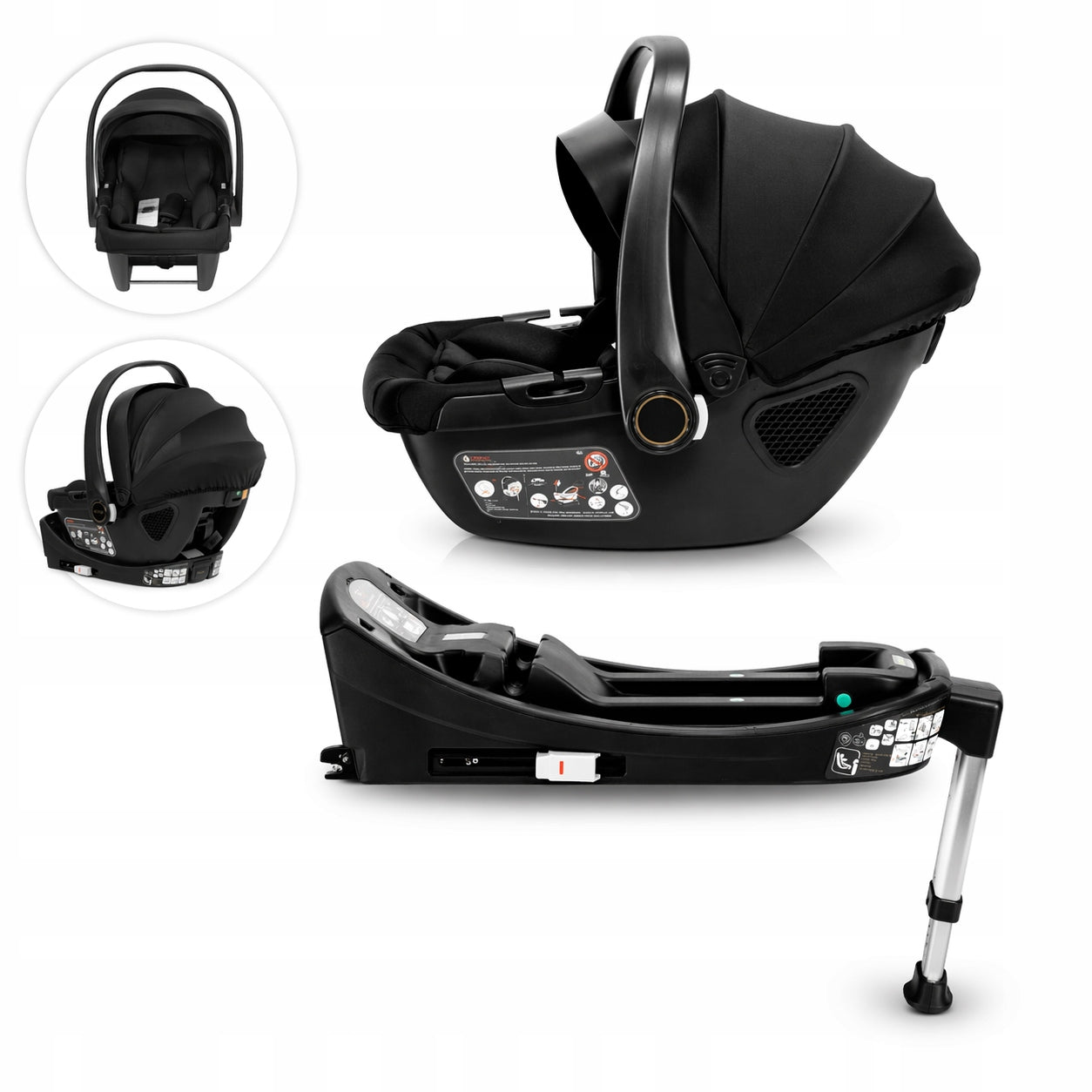 Car seat Carrier Kunert 0-13kg for trolley + ISOFIX base i-Size Packaging status original