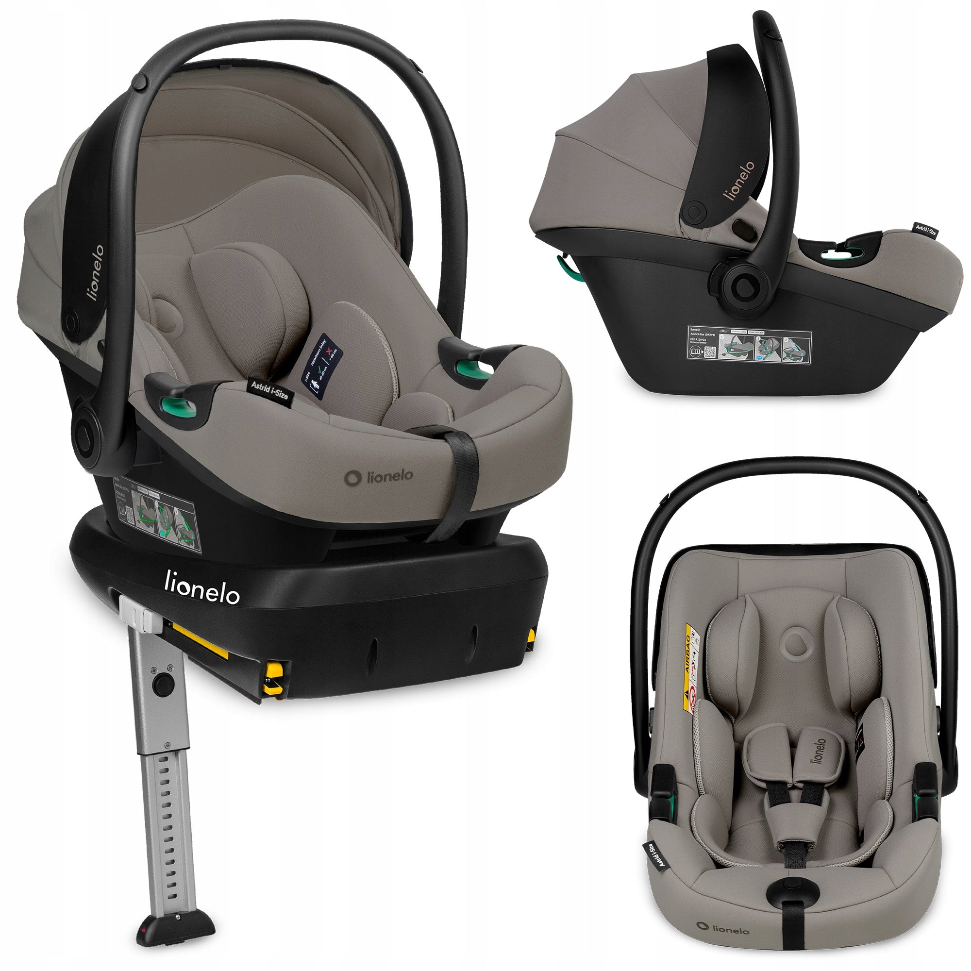 Car seat LIONELO Astrid i-Size with Isofix base 40-87 cm (0-13 kg)
