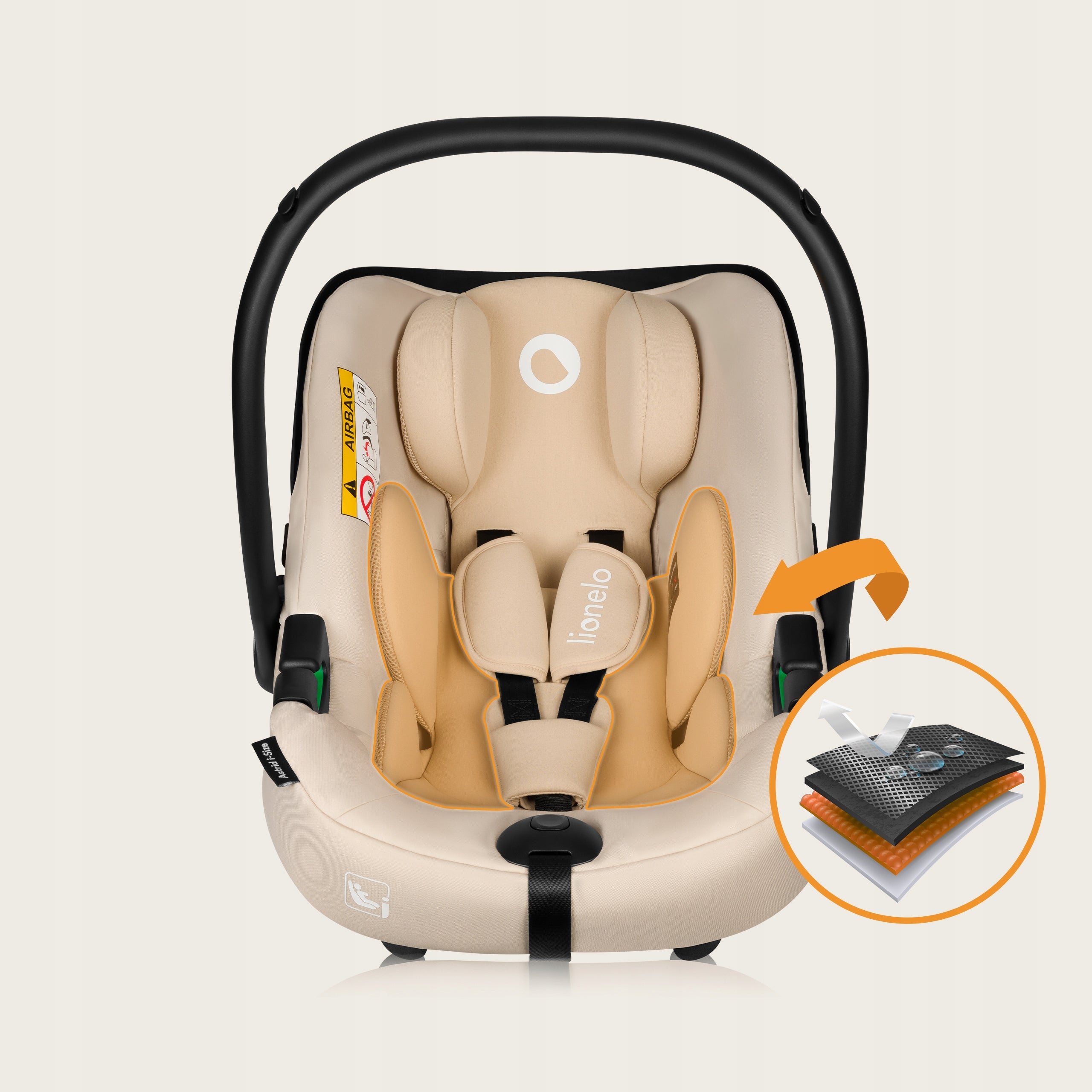 Car seat Lionelo ASTRID I-SIZE 2024 BEIGE SAND Brand Lionelo