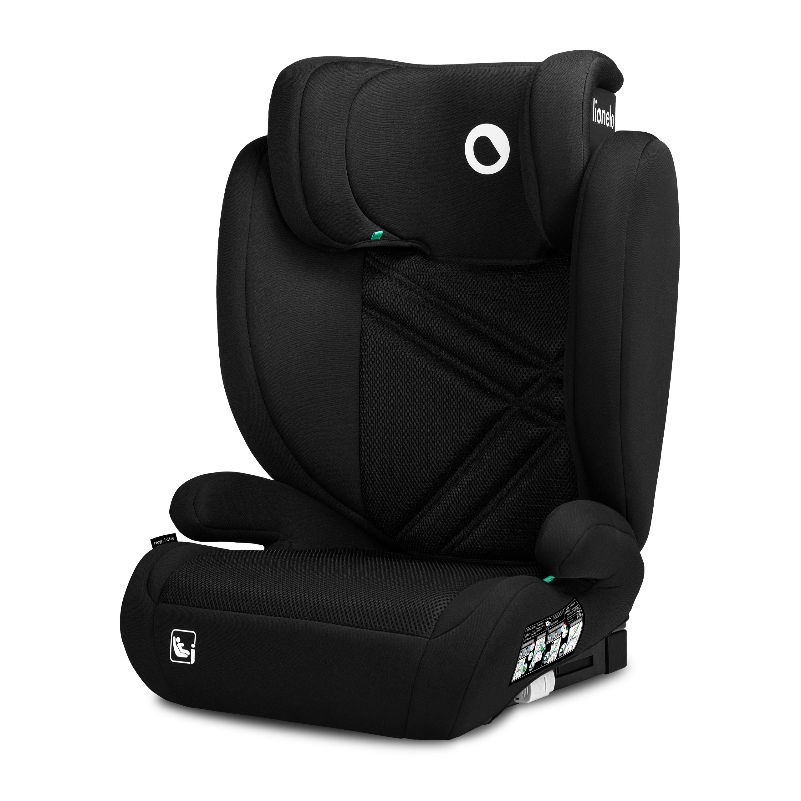 Car seat Lionelo HUGO Black Carbon isofix I-SIZE 15-36 100-150cm Packaging status original