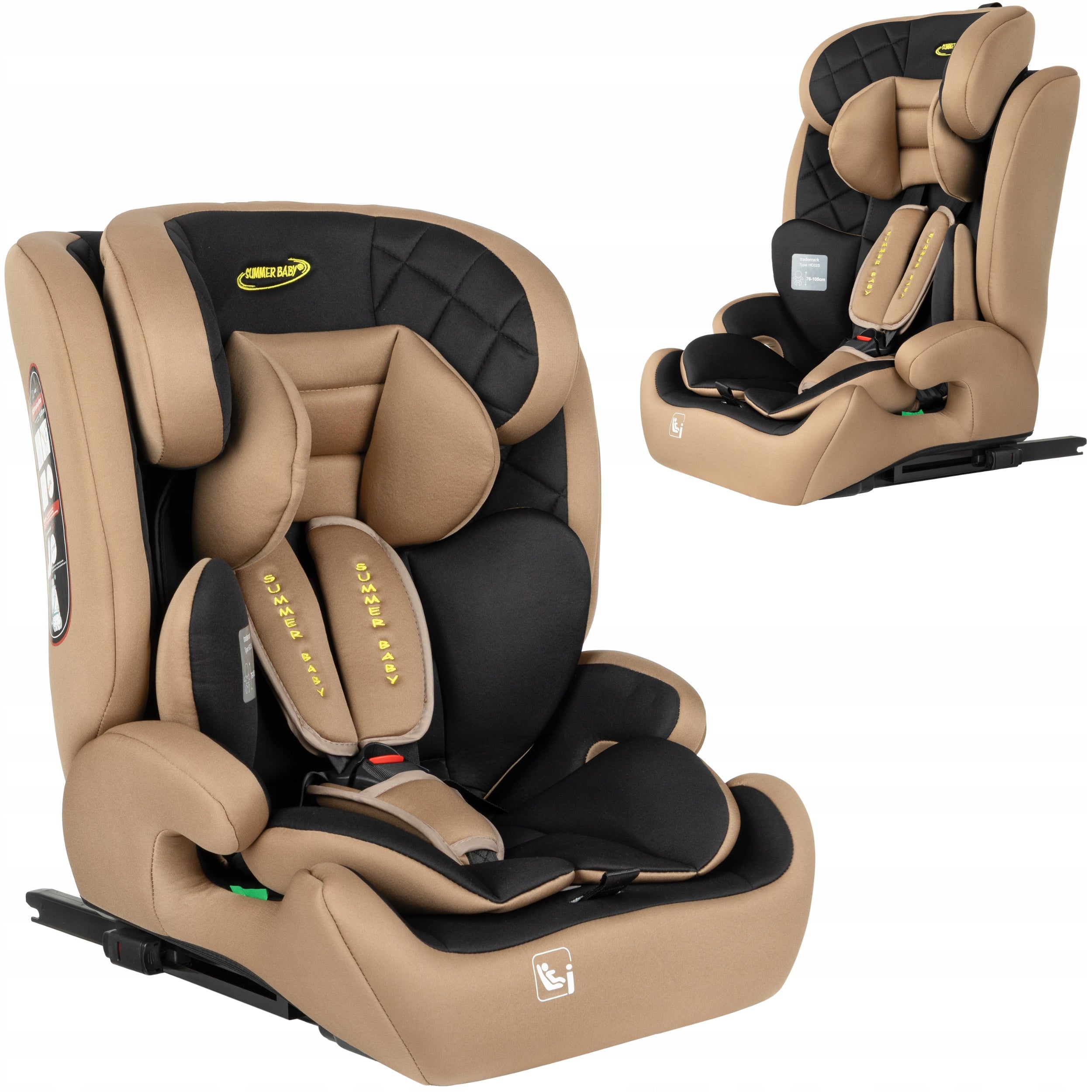 Car seat MILANO 76-150cm I-size SUMMER BABY brown ISOFIX