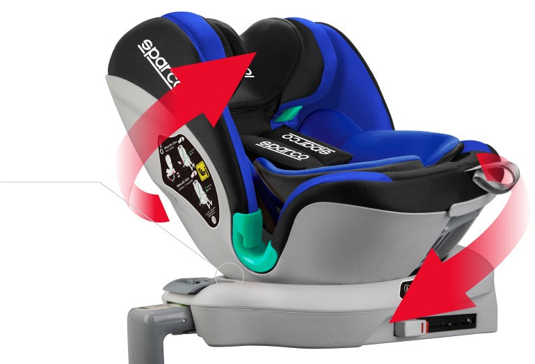 Car seat SPARCO SK6000BL 9-25kg blue Color blue