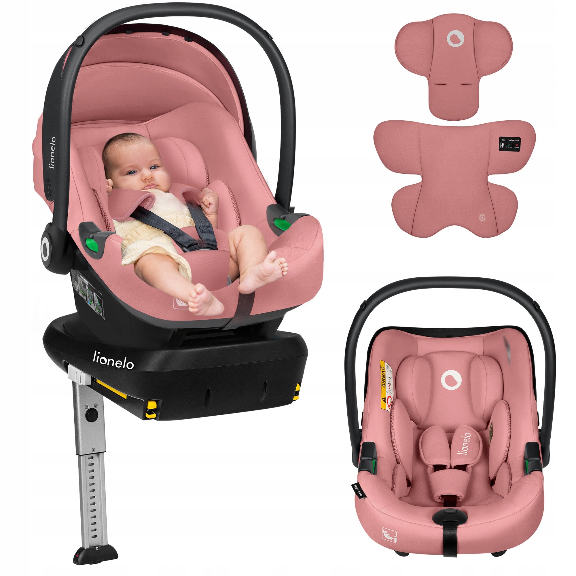 Car seat WITH BASE ADAC CERTIFICATE set Lionelo Astrid i-Size