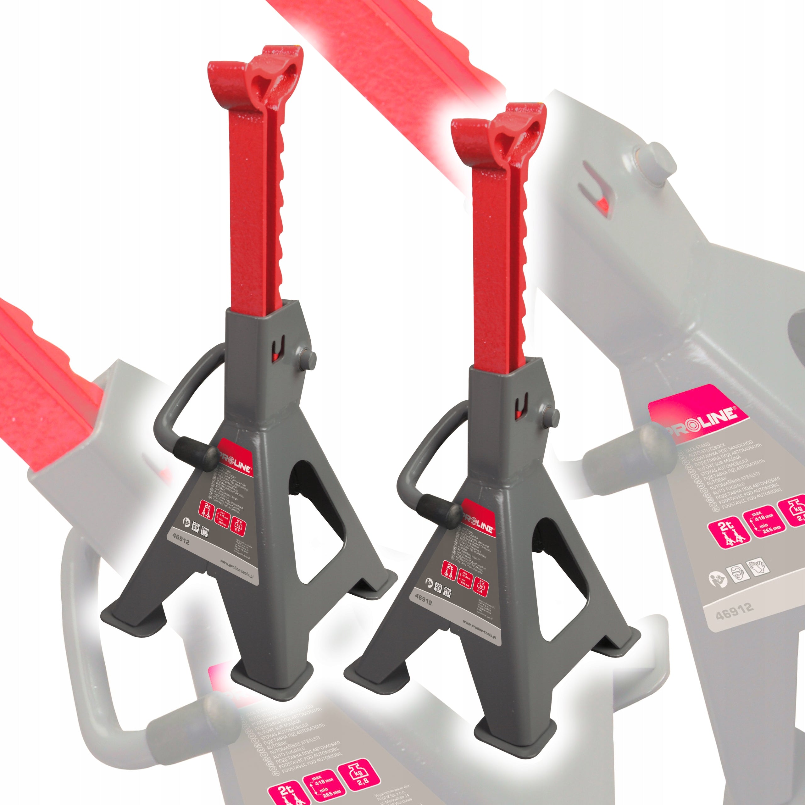 Car stands 6T 382-600mm Proline 46914 Product weight with unit packaging 0.15 kg