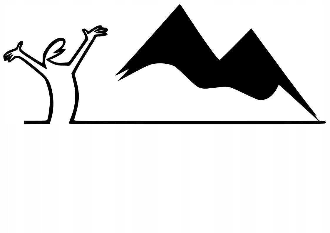 Car sticker helmet glass LA LINEA balum MOUNTAINS 8 x 21,5 cm
