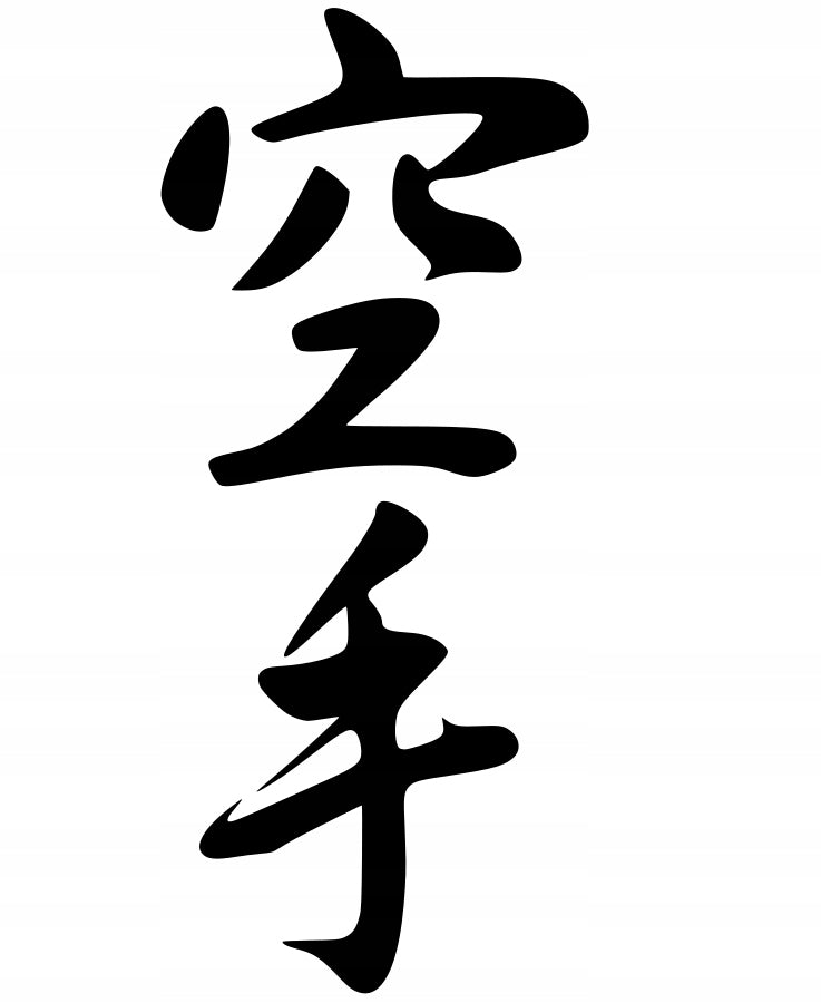 Car sticker helmet laptop glass KARATE 21 x 9,2 cm