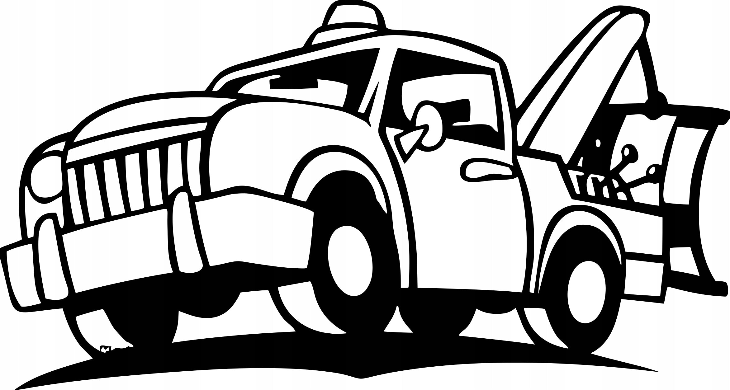 Car sticker helmet laptop glass ROADSIDE ASSISTANCE 14 x 26,2 cm