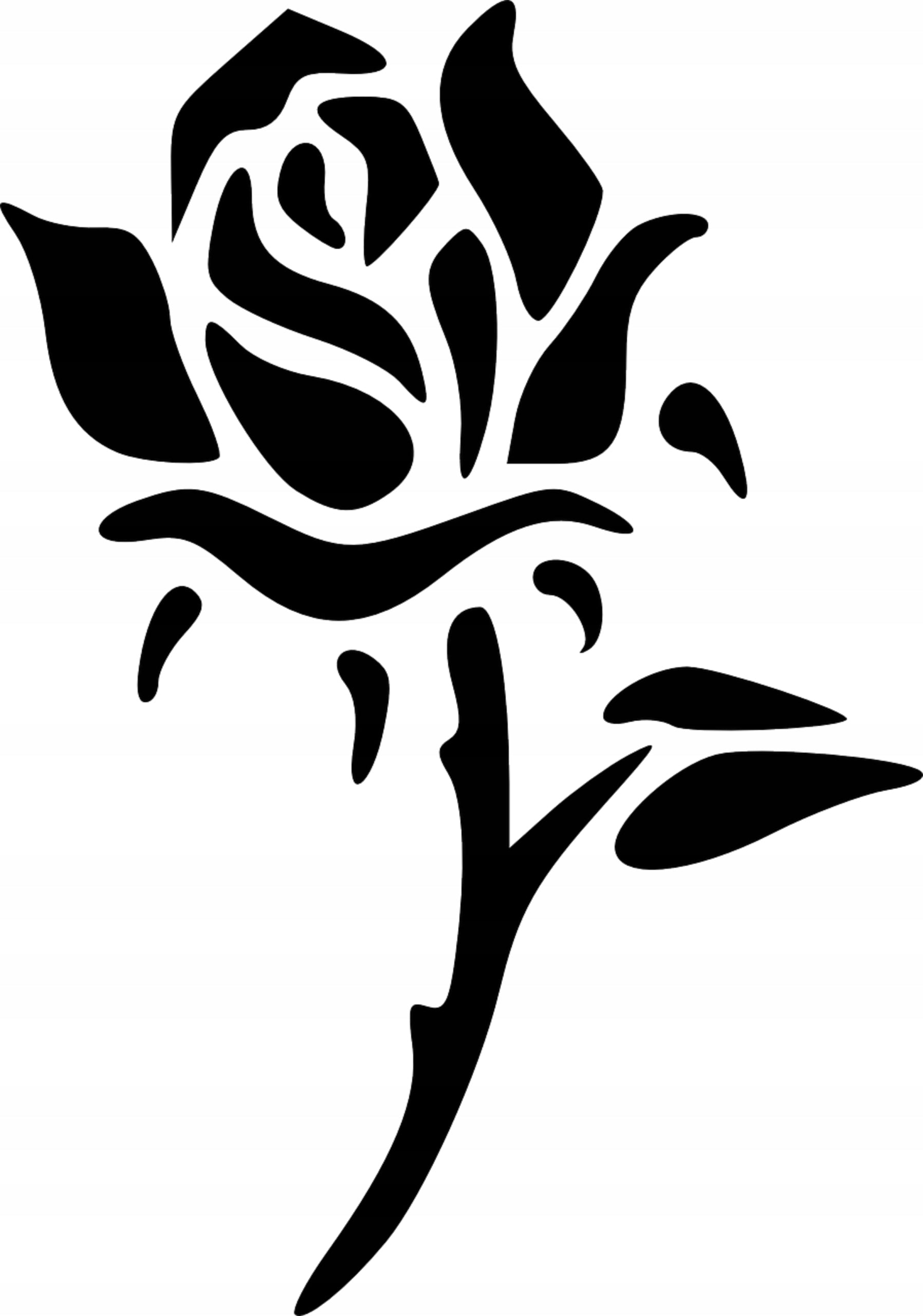 Car sticker helmet laptop glass trunks ROSE 21 x 14,7 cm