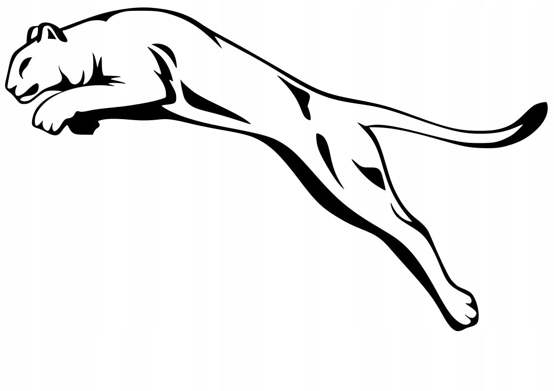 Car sticker stick laptop helmet motorcycle wild cat PUMA 14 x 23,4 cm