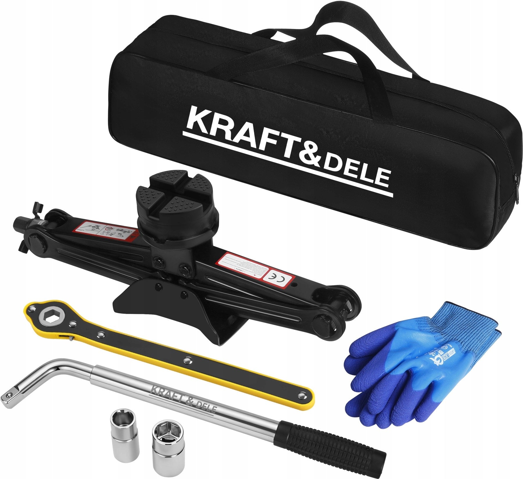 Car trapezoidal lift 2,5T 115-430mm SET + key