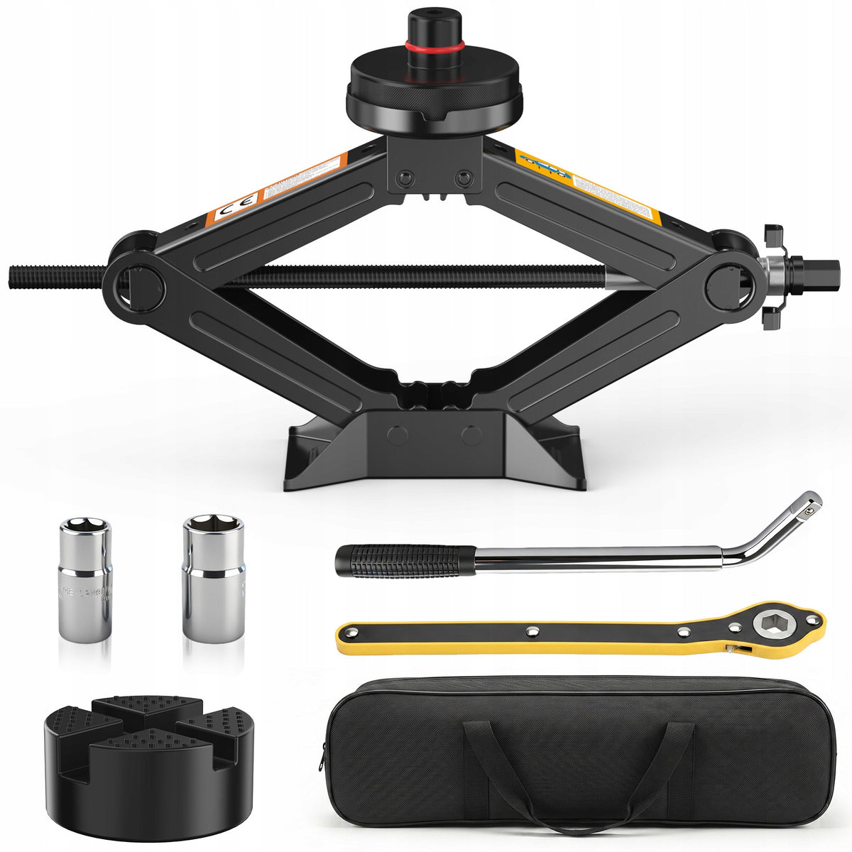 Car trapezoidal lift 2T 90-385mm wheel change kit black Manufacturer code 571412535