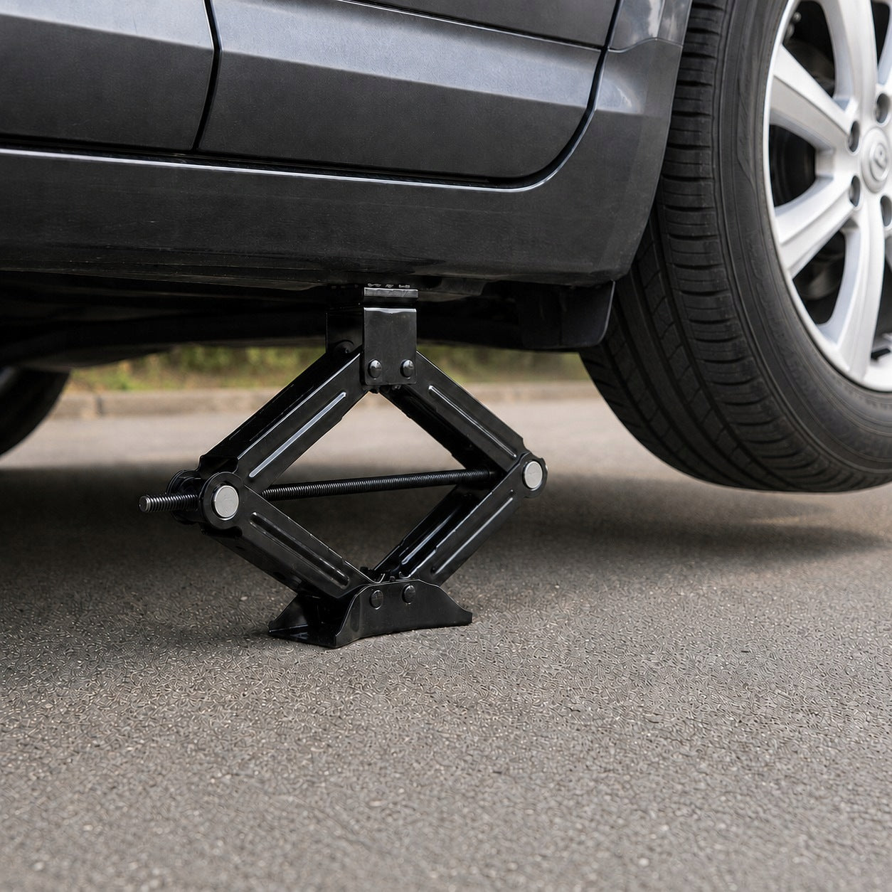 Car trapezoidal lift with protective rubber 1,5 T 110-400 mm Forcekraft Manufacturer code 64167