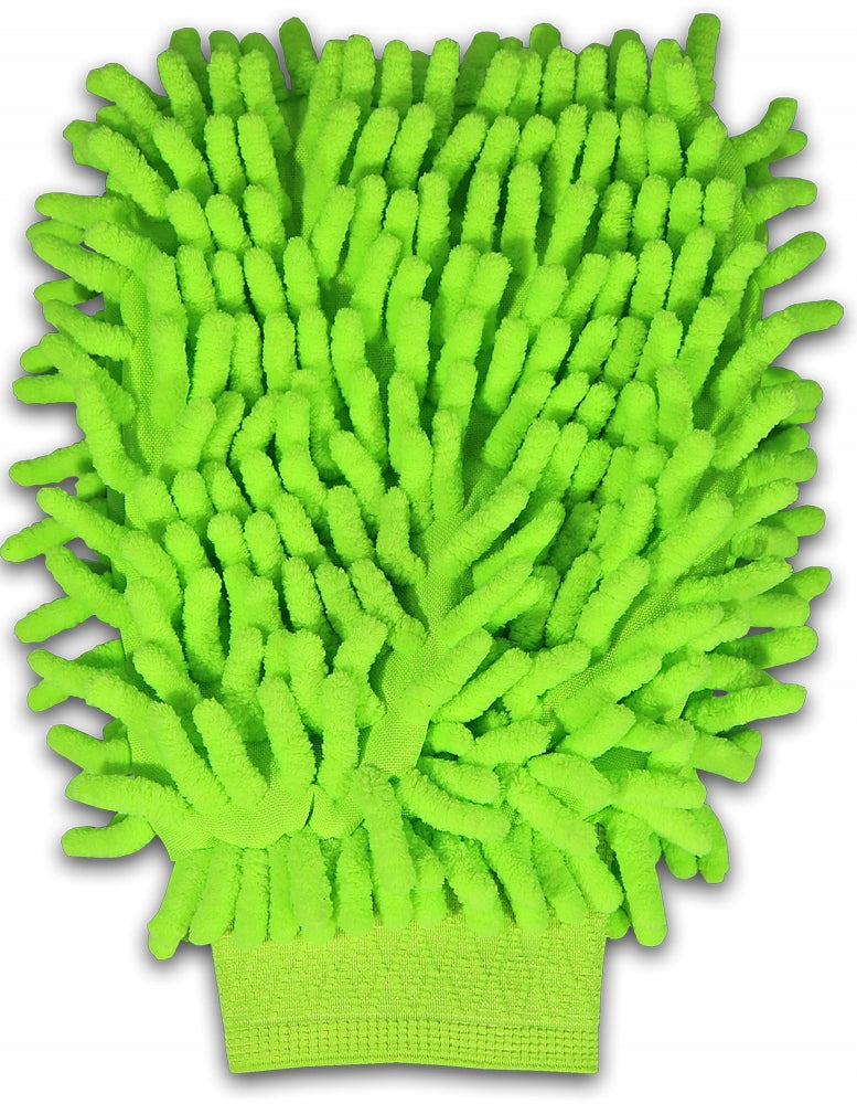 Car wash glove microfiber tassels green A0075 Packaging status original