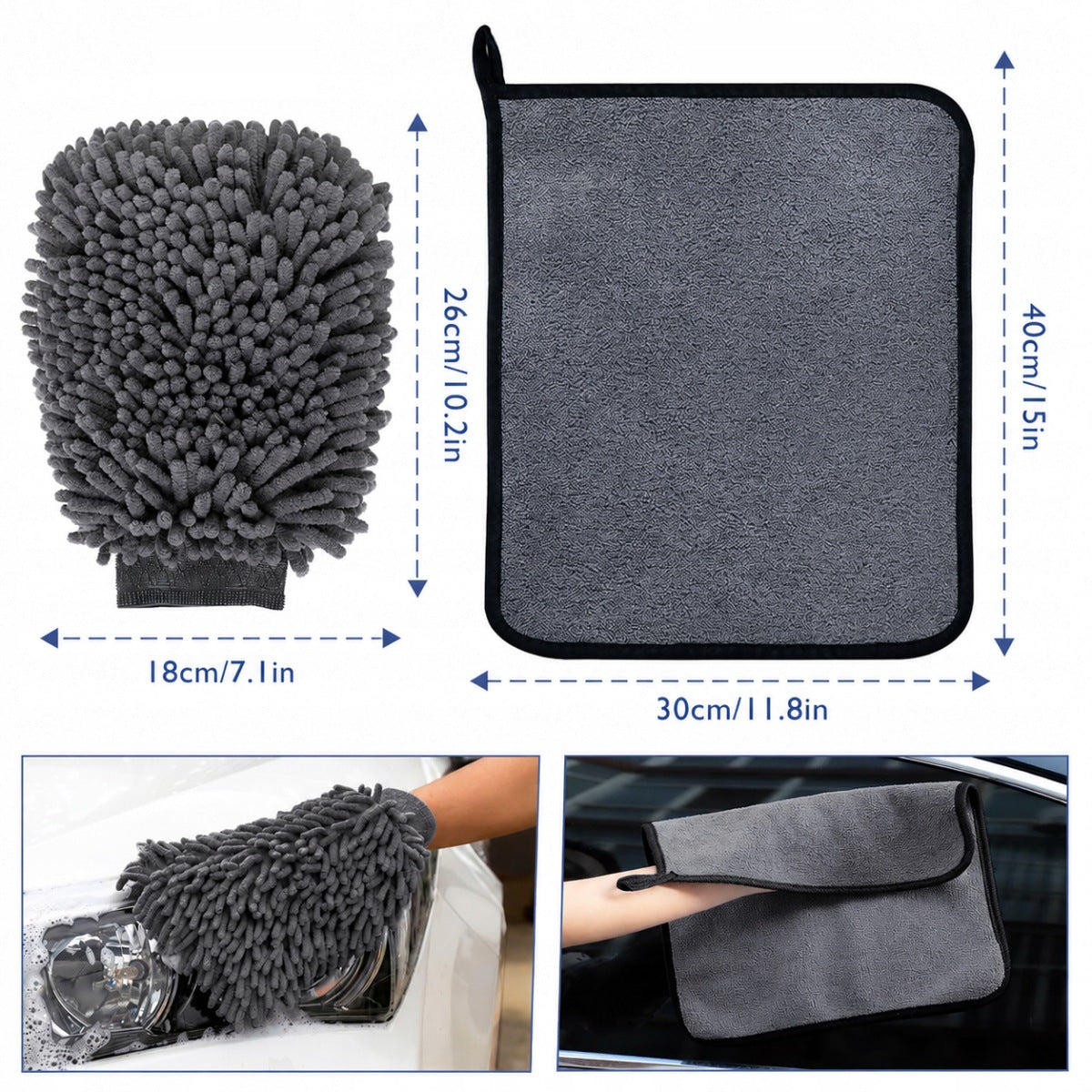 Car wash kit car detailing wheels cloth microfiber 5el Manufacturer no brand