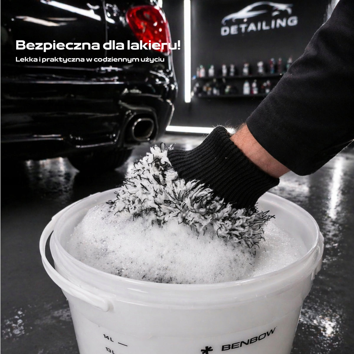 Car wash shampoo 1L + car wash glove SET Manufacturer Benbow