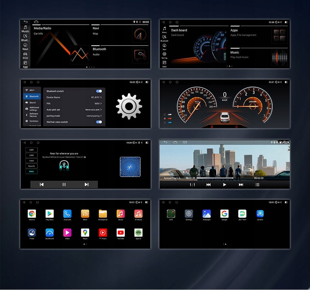 CarPlay BMW E90 Radio Tablet DAB Option Android GPS WiFi 4G MP3 MP4 USB 12,3 Brand KSAOTU