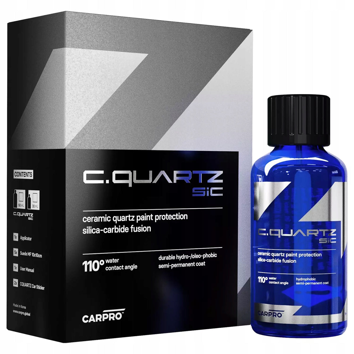 CarPro CQuartz SiC 30ML - easy to apply protective coating with carbide k