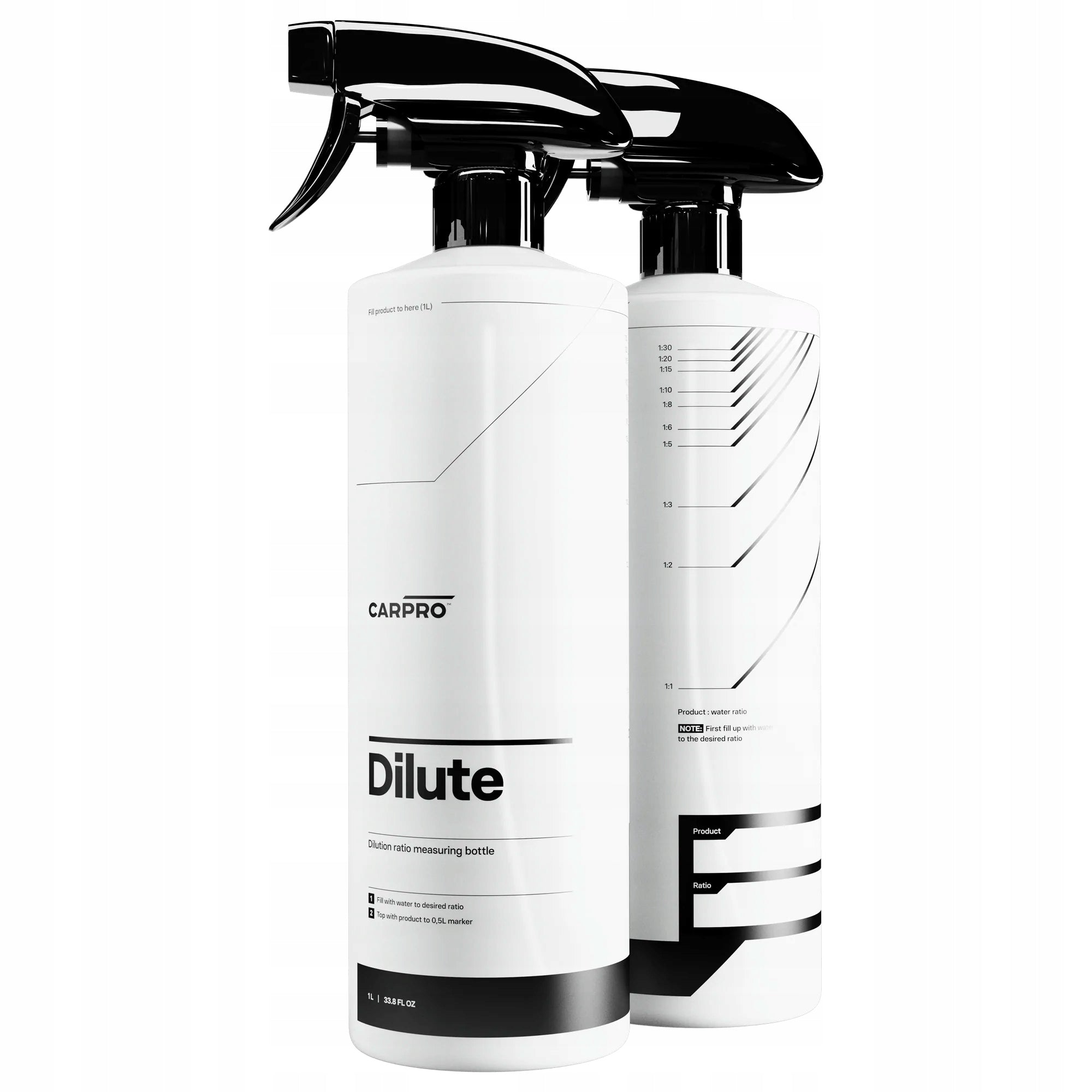CarPro Dilute bottle for diluted products with dilution scale 500ml
