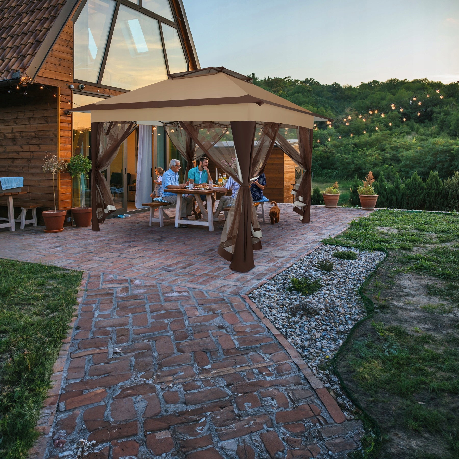 Carabobo Folding Pavilion 3,64x3,64x2,94m Length 3.64 m