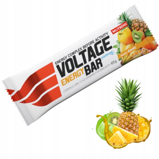 Carbo Bars Nutrend Voltage Energy Bar Tropical Fruit Flavor 65g Manufacturer code VM-034-65-EX