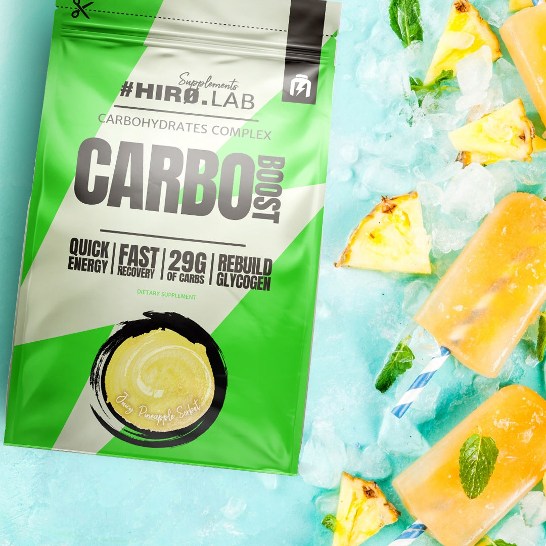 Carbo Boost CARBOHYDRATES ENERGY 1000g energy - energy PINEAPPLE HIRO Expiration date at least six months from the date of purchase