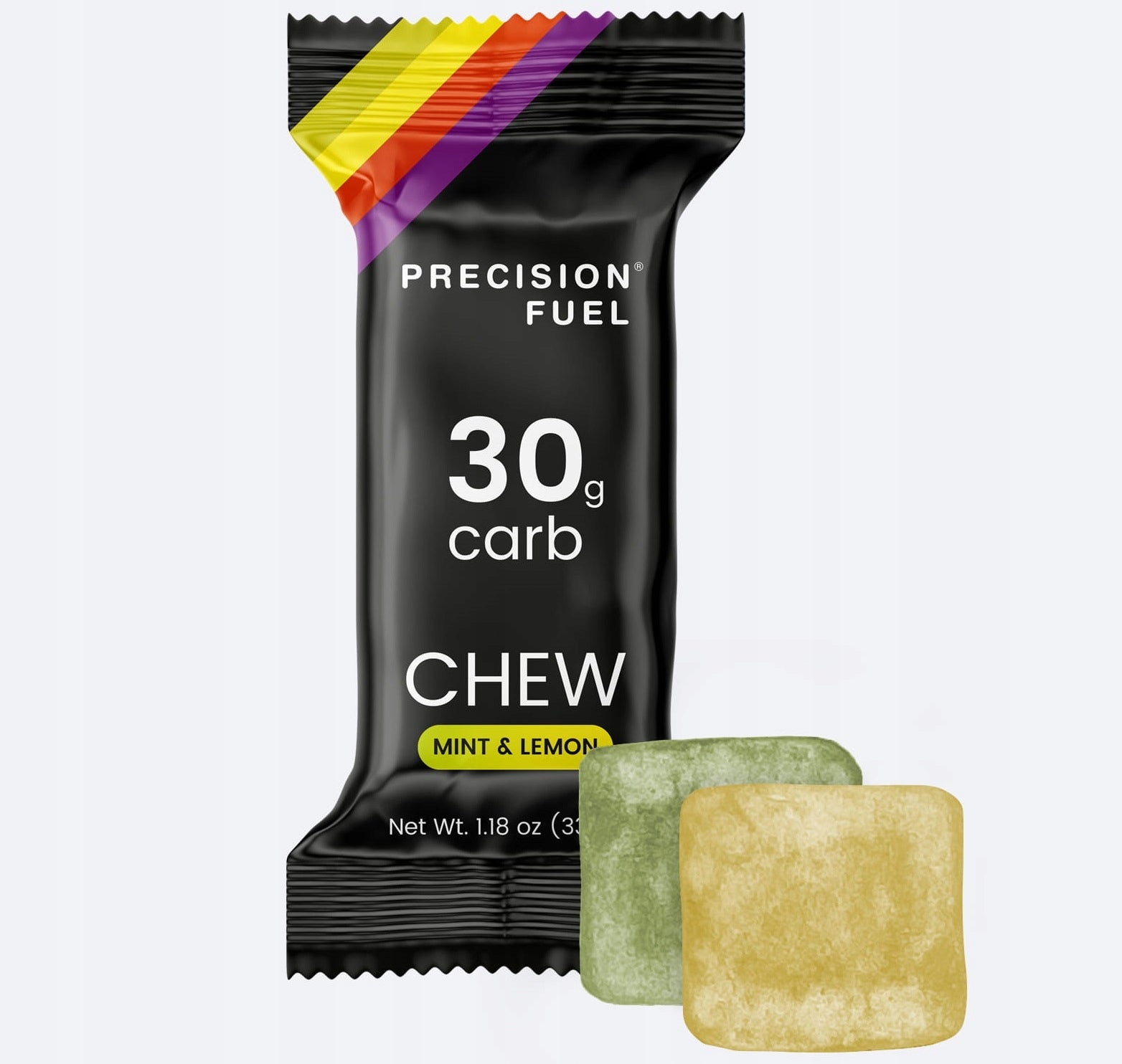 Carbo jelly gummies Precision Fuel Eneergetic gummies lemon flavor 30