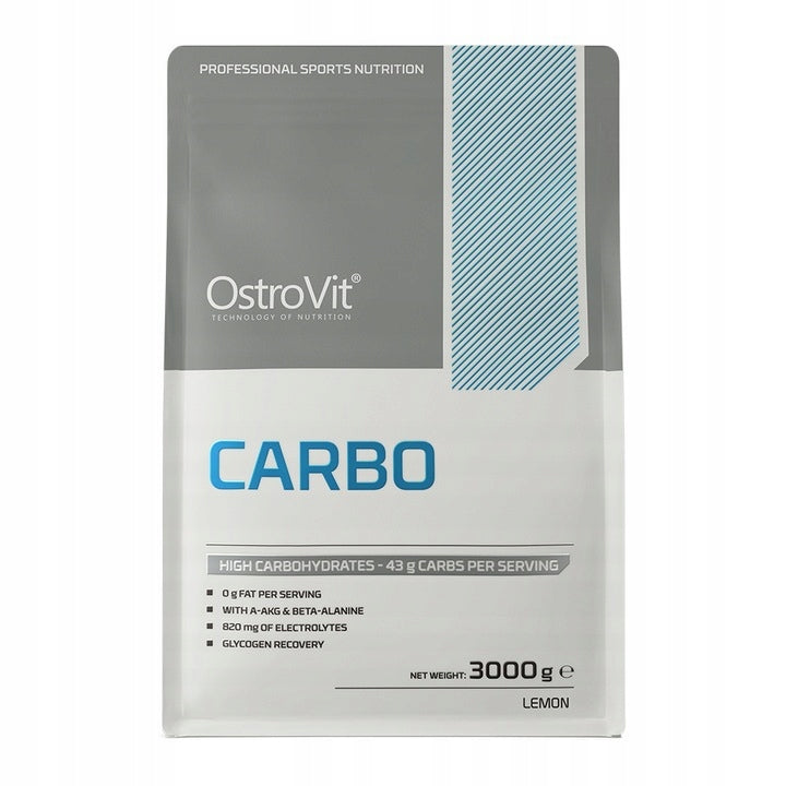 Carbo powder OstroVit Carbo 3000 g lemon flavour 3000 g 1 pc. Expiration date at least 1 year from the date of purchase