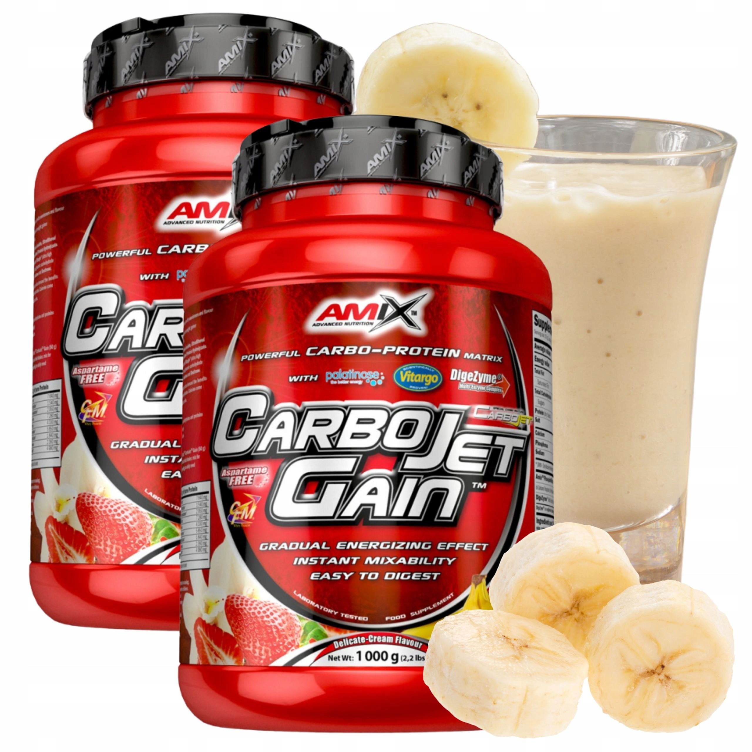 CarboJet Gain Muscle Mass Conditioner WPI CFM Complex Carbohydrates 2 x 1kg