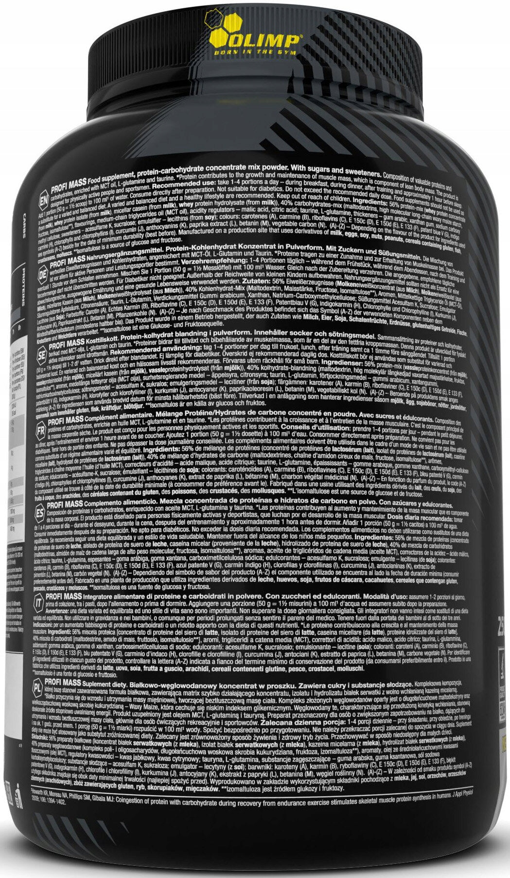 Carbohydrate Conditioner OLIMP Profi Mass Vanilla (2500 g) Flavor vanilla