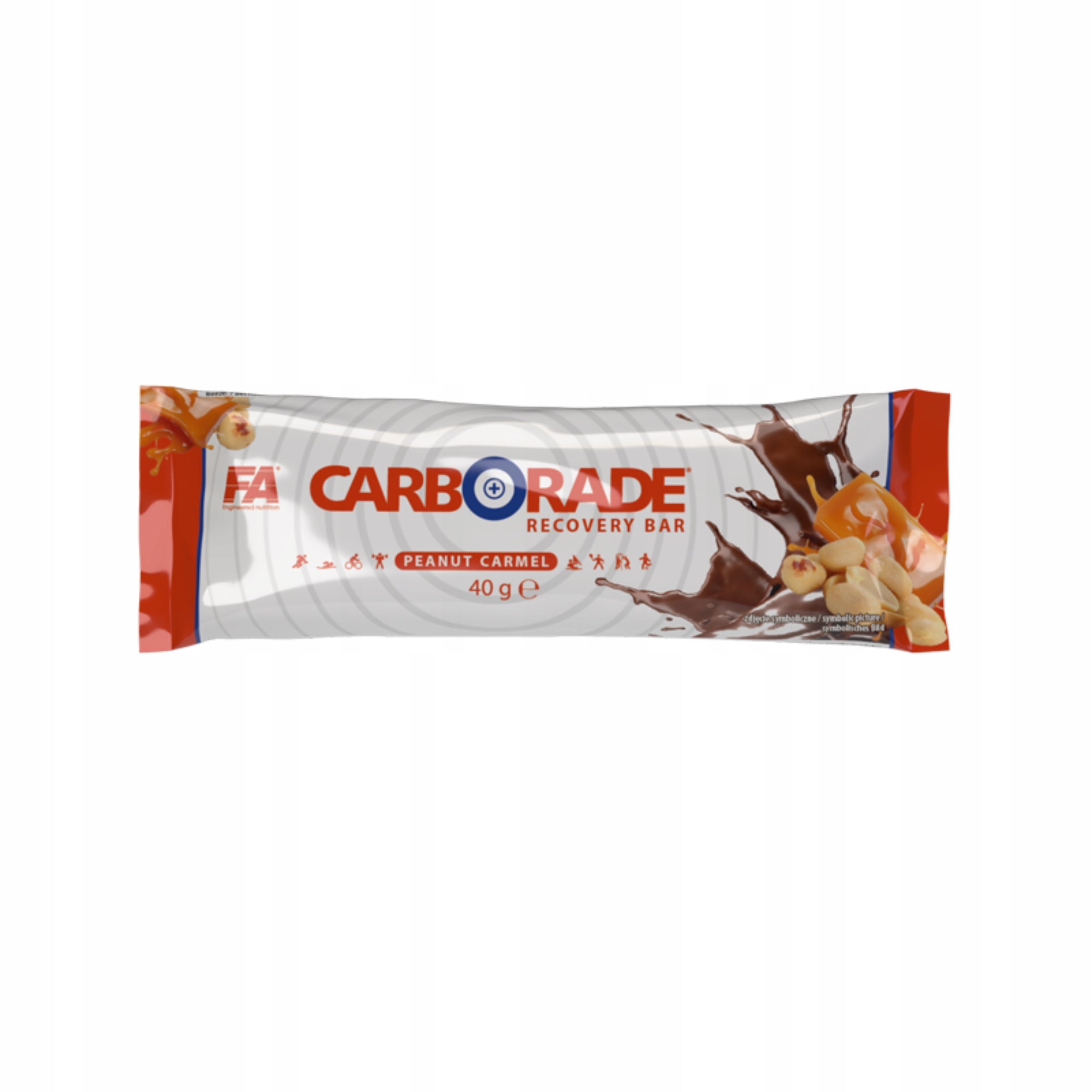 Carbohydrate Regenerative Bar 24x40g Carborade Recovery Bar Walnut FA Packaging status original