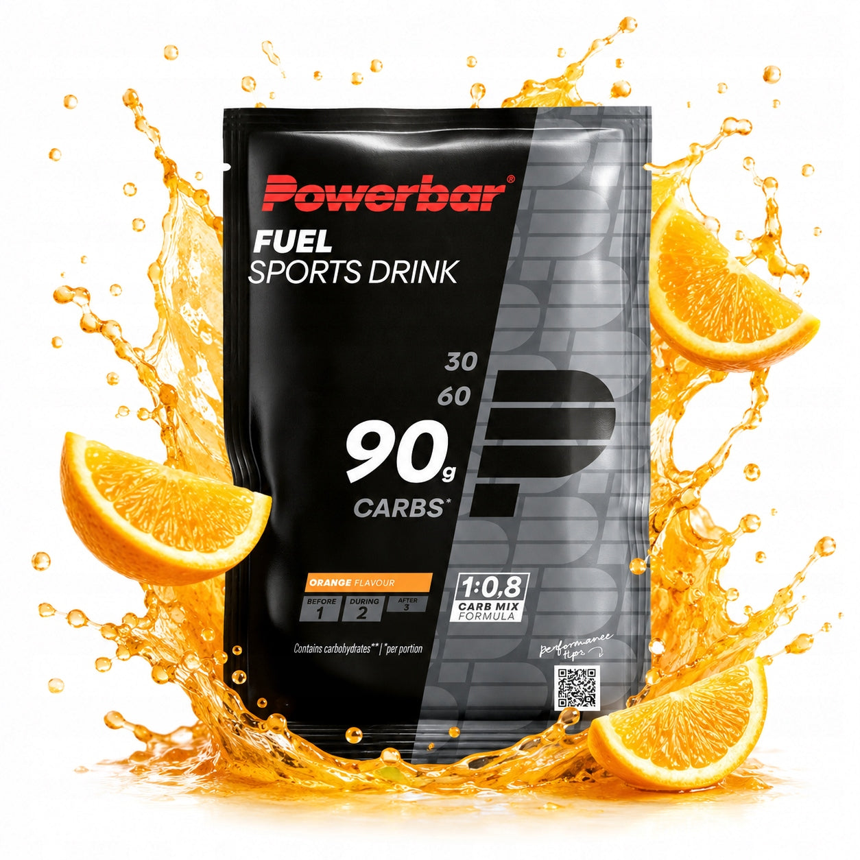 Carbohydrate drink PowerBar Orange 94 g carbohydrates for runners
