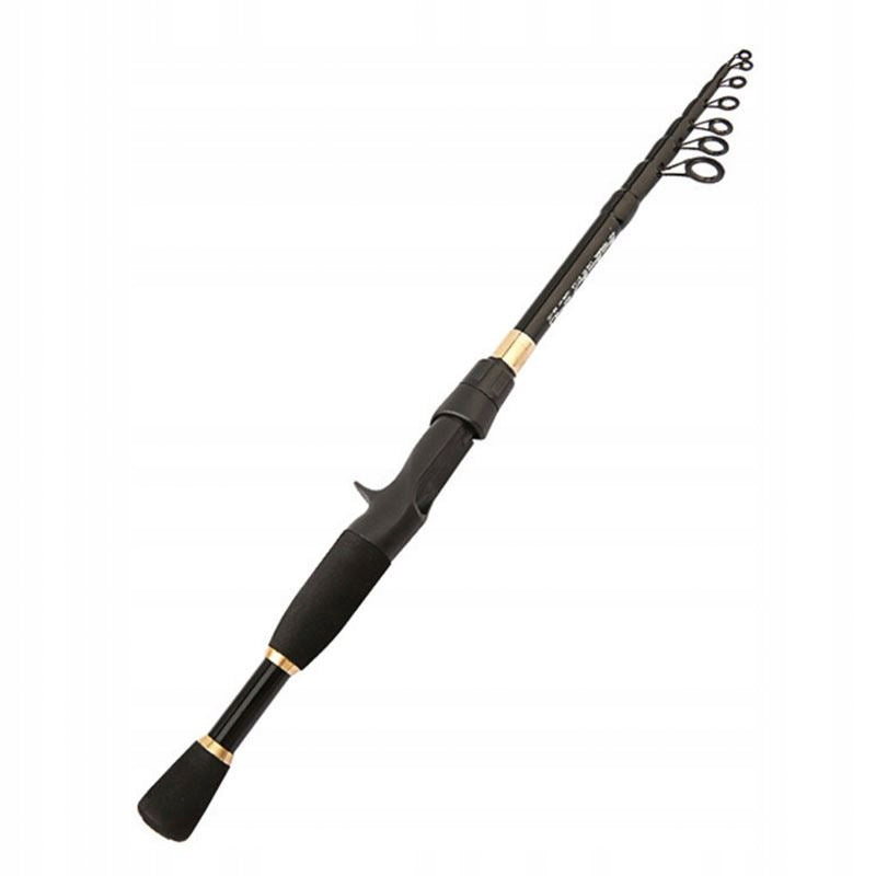 Carbon Fiber FISHING ROD TELESCOPIC Spinning 1.8m 7el STRONG 8-25g Brand no brand