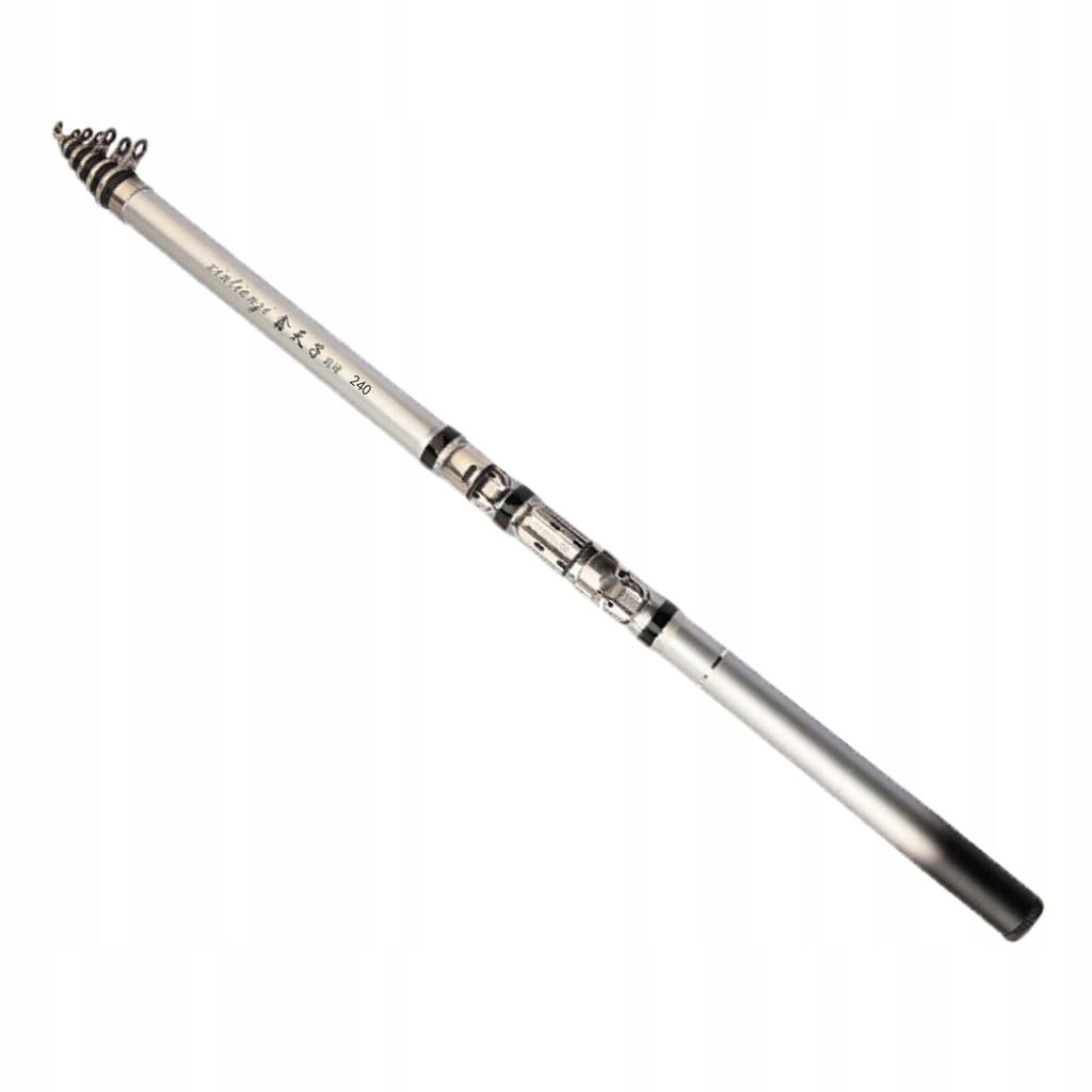 Carbon Fiber Portable Telescopic Fishing Rod for Boat 2.4m Brand no brand