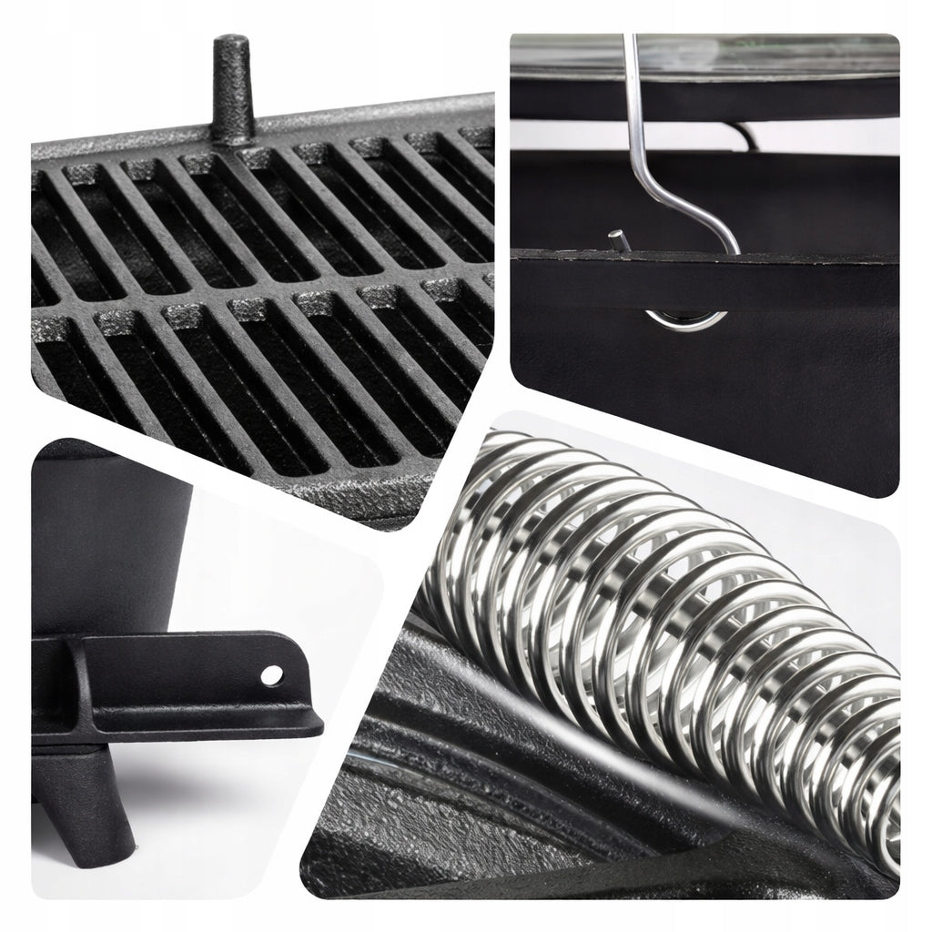 Carbon Grill Cast Iron Small Garden Tourist Grating Hibachi Manufacturer no brand