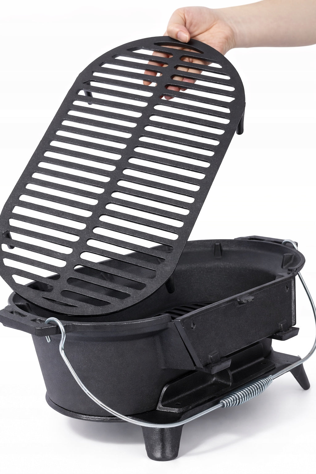 Carbon Grill Cast Iron Small Garden Tourist Grating Hibachi Packaging status original