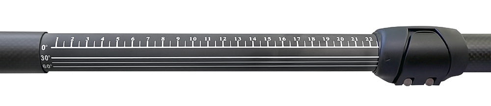 Carbon kayak paddle - glass for kayak adjustable 215-240 cm Color black