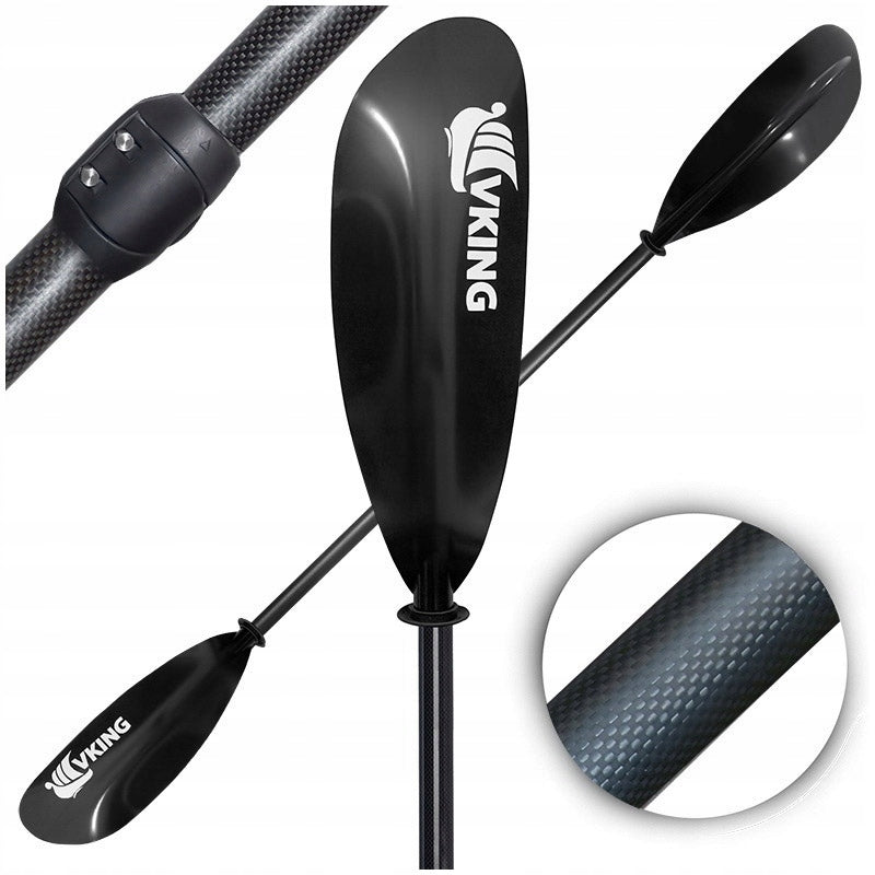 Carbon kayak paddle - glass for kayak adjustable 215-240 cm