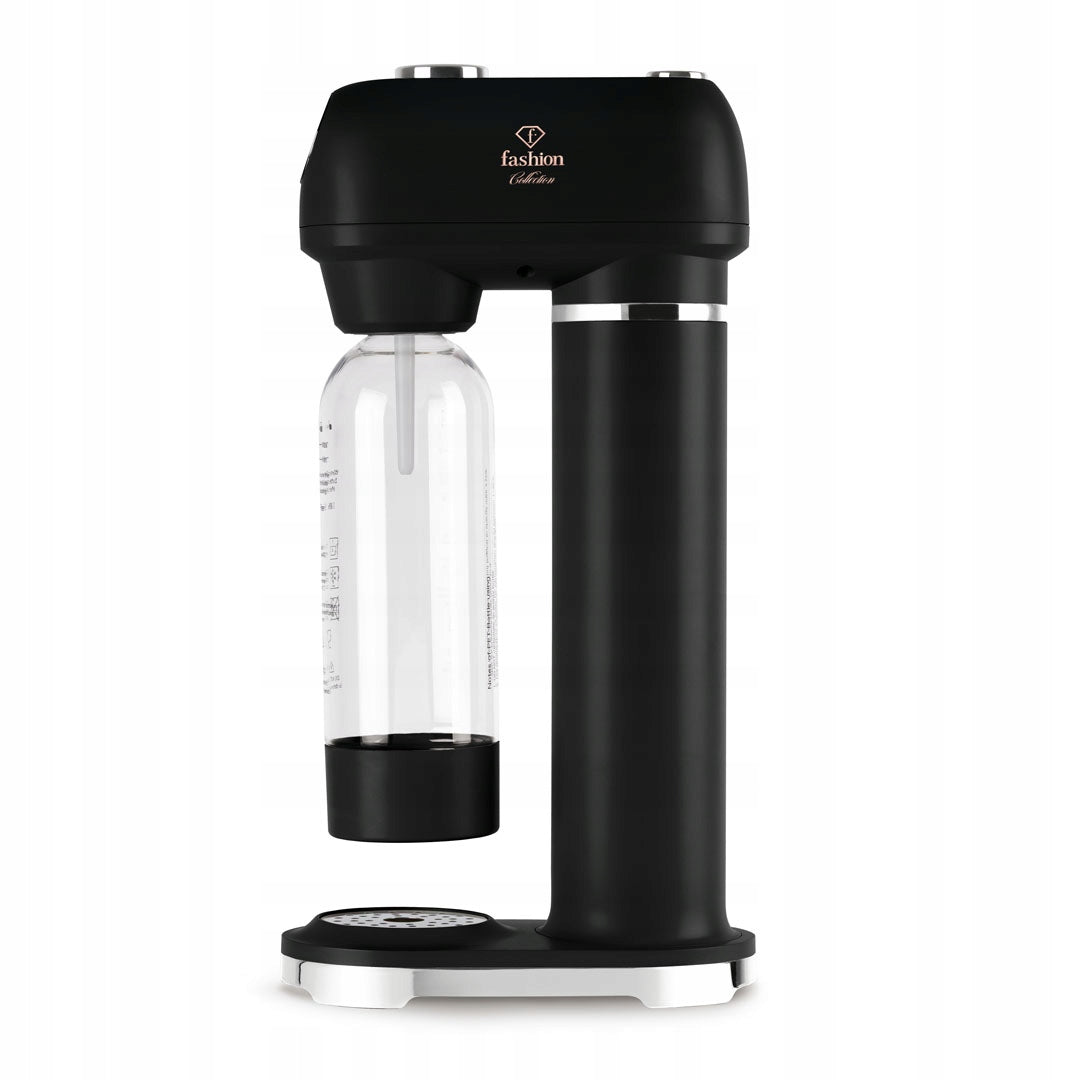 Carbonated Water Saturator + 2 Bottles, Fashion FTV-0129 Matte Black-Rose