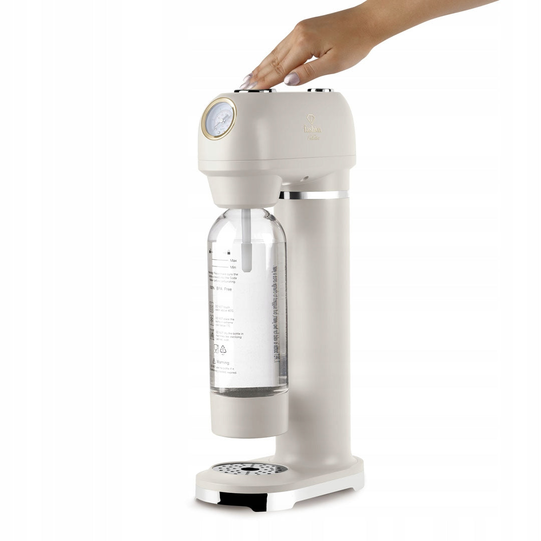 Carbonated Water Saturator + 2 Bottles, Fashion FTV-0130 Matte Cream-Gold EAN (GTIN) 5999143901594