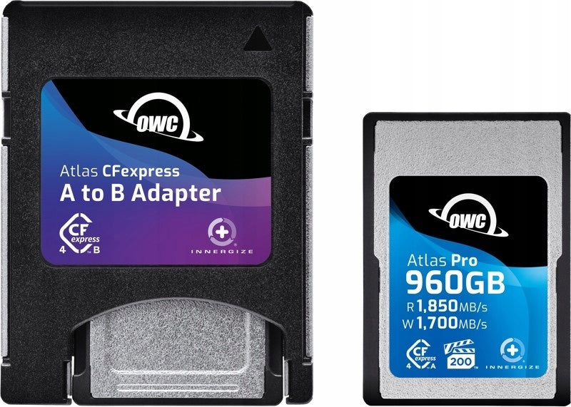 Card OWC CFexpress Atlas Pro R1850/W1700 VPG200 Type A + adapter 960GB
