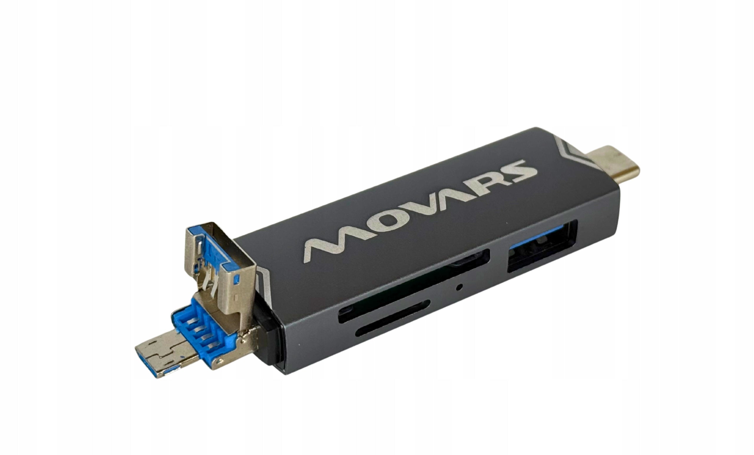 Card Reader 6in1 USB 3.0 USB-C microUSB SD microSD OTG fast transfer